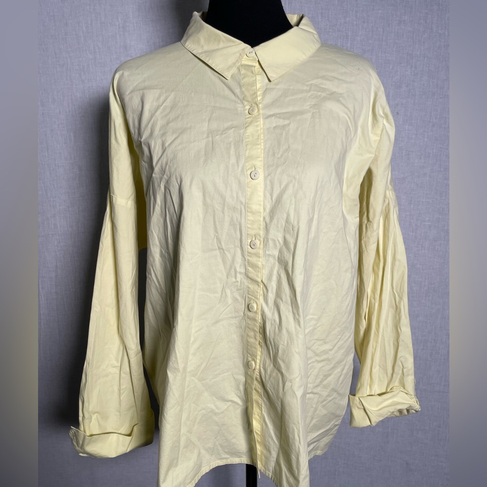 Eileen Fisher Women Button Casual‎ Shirt- Large